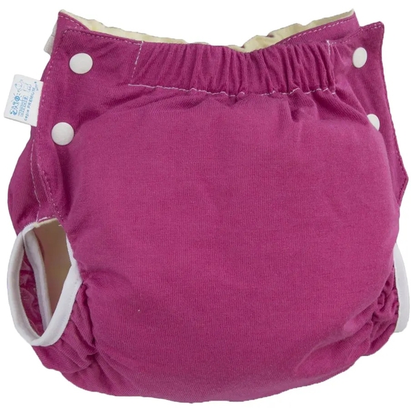 Підгузок трикотажний Еко Пупс Active Premium, з вкладкою Abso Maxi, 4 (7-13 кг), 1 шт., фуксія - Pampik