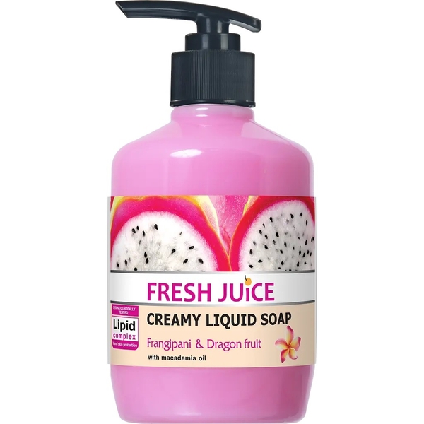 Крем-мило Fresh Juice Frangipani & Dragon fruit, 460 мл - Pampik