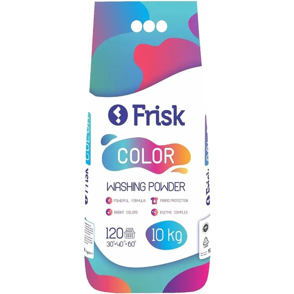Порошок Frisk Color для прання кольорових речей, 10 кг - Pampik