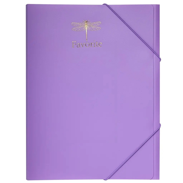 Папка на гумках Buromax Favourite Pastel А4, бузкова (BM.3954-26) - Pampik