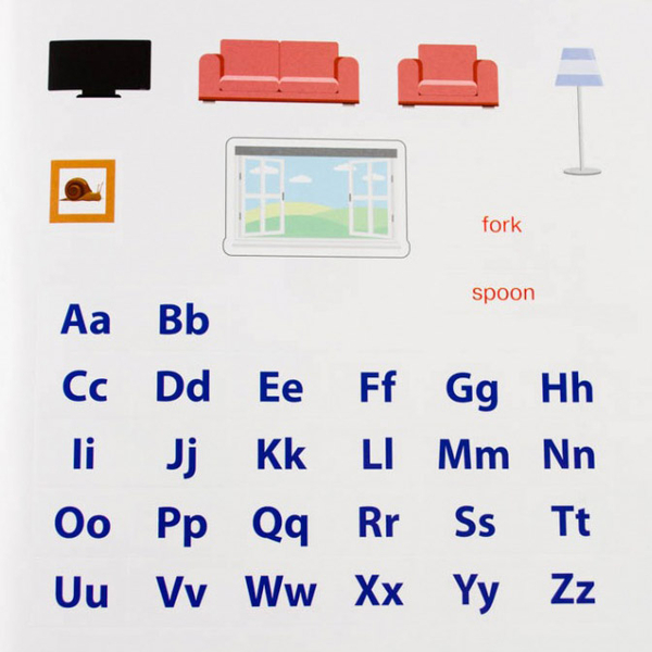 Англійська в наліпках. My home (Л761005У) - Pampik - 2