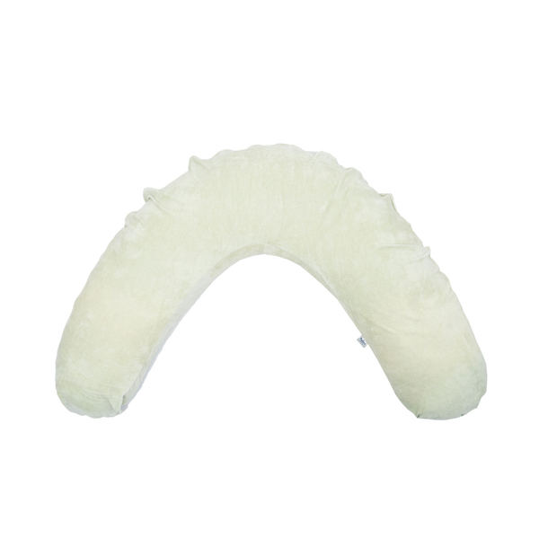 Чохол на подушку для вагітних Twins Multi, велюр бавовняний, 190х35 см, оливковий (1203-CTVe-207) - Pampik