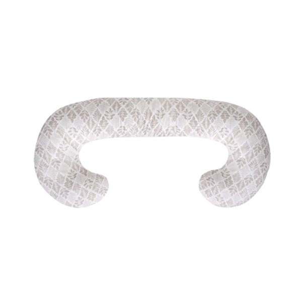 Подушка для вагітних Ceba Baby Physio Duo Brown Leaves, 300х30 см, бежевий з білий (W-705-000-746) - Pampik