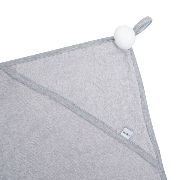 Полотенце-уголок Twins Smurf, 100x100 см, серый (1510-RTS-10) - Pampik - 2