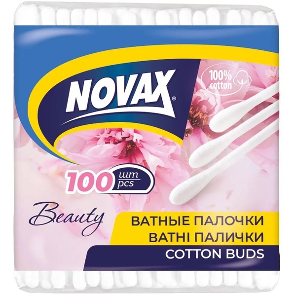 Ватяні палички Novax, 100 шт. - Pampik