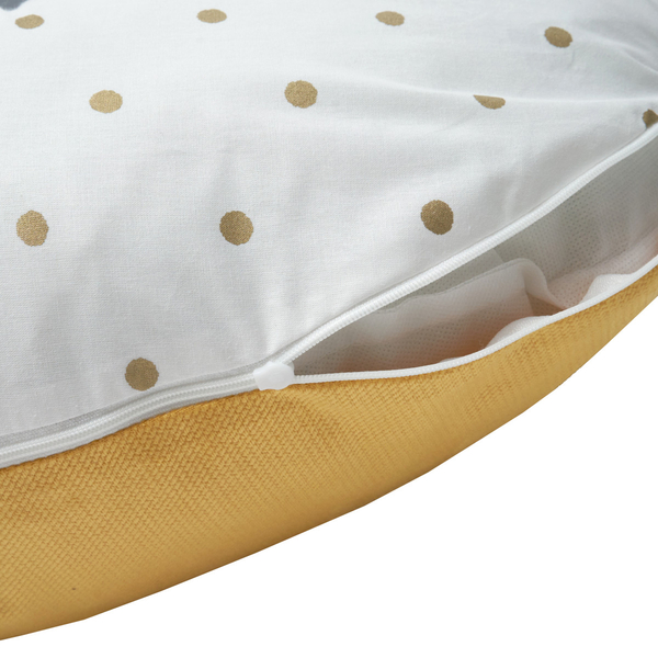 Подушка для вагітних Twins Velvet, 160 см, жовтий (1203-TV-05) - Pampik - 2