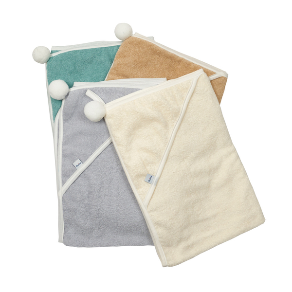 Полотенце-уголок Twins Smurf, 100x100 см, светло-бежевый (1510-RTS-202) - Pampik - 3