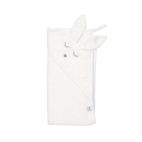 Рушник-куточок Twins Rabbit, 100x100 см, білий (1500-TANК-01) - Pampik