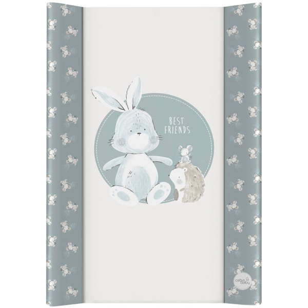 Повивальна дошка Ceba Baby Basic Friends, 50x70 см, білий з блакитним (W-216-000-730) - Pampik