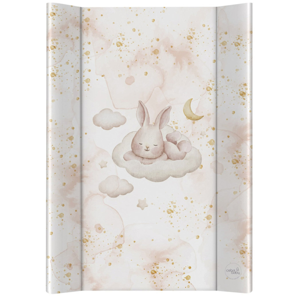 Повивальна дошка Ceba Baby Ultra light Sleepy Bunny, 50x70 см, білий (W-204-000-753) - Pampik