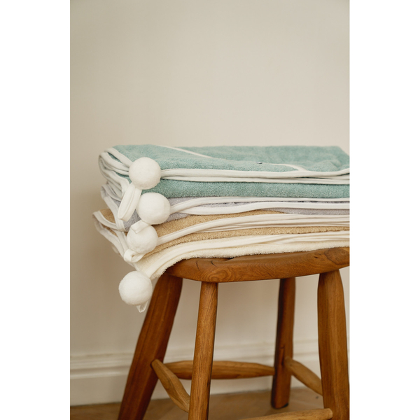 Полотенце-уголок Twins Smurf, 100x100 см, светло-бежевый (1510-RTS-202) - Pampik - 4