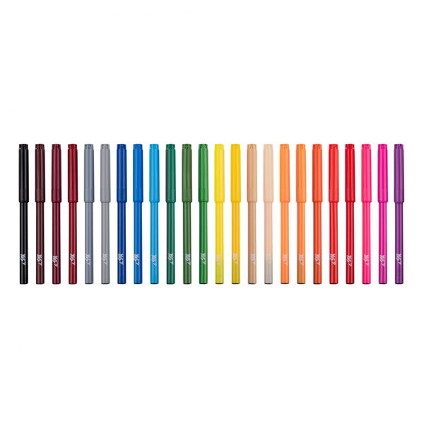 Фломастери YES Orange Line, картонна упаковка, 24 кольори (650558) - Pampik - 4