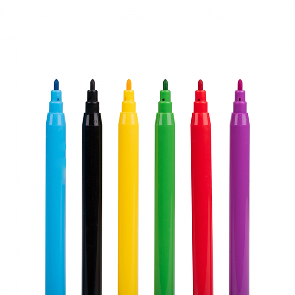 Фломастери YES Orange Line, картонна упаковка, 12 кольорів (650548) - Pampik - 4