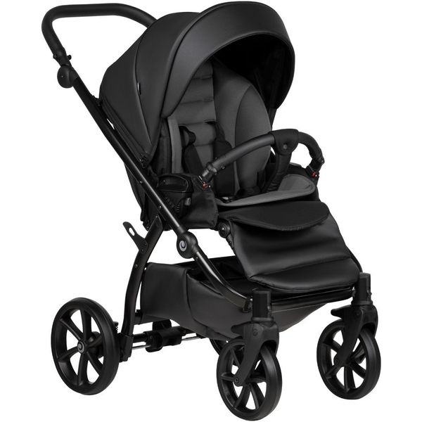 Універсальна коляска 2 в 1 Tutis UNO 5+ Leather collection Jet Black (1402699) - Pampik - 5