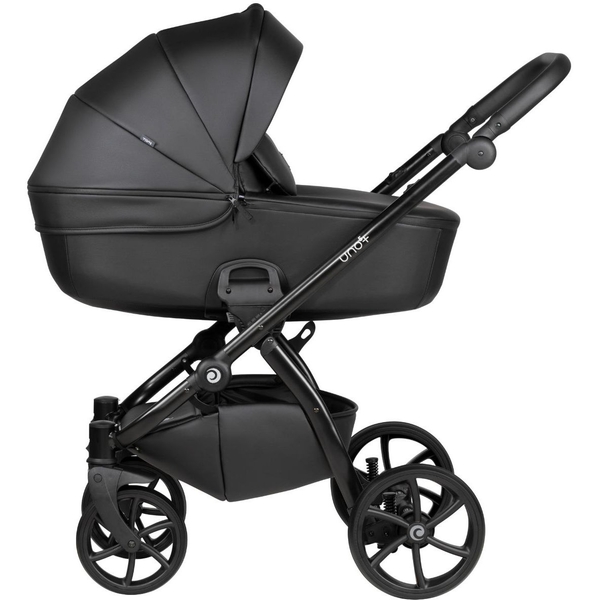 Універсальна коляска 2 в 1 Tutis UNO 5+ Leather collection Jet Black (1402699) - Pampik - 4