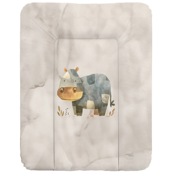 Повивальний матрац Ceba Baby Basic Cosy Hippo, 50x70 см, сірий (W-143-000-780) - Pampik