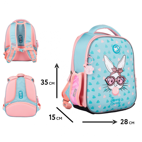 Рюкзак каркасний YES H-100 Funny Bunny (559843) - Pampik - 2