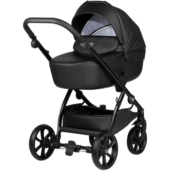 Універсальна коляска 2 в 1 Tutis UNO 5+ Leather collection Jet Black (1402699) - Pampik - 3