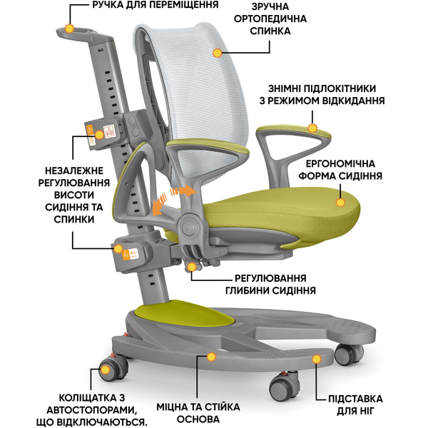 Дитяче крісло Mealux Galaxy KZ (арт.Y-1030 KZ) - Pampik - 2