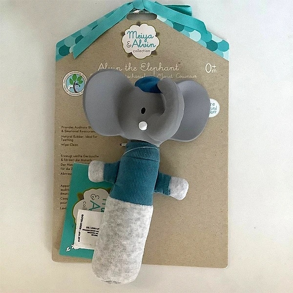 Мягкая погремушка-пищалка Tikiri 78103, синий (24958) - Pampik - 3