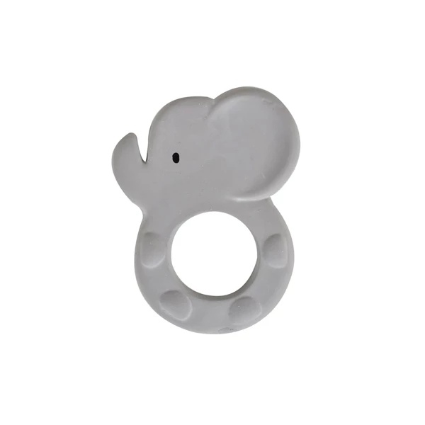 Прорезыватель Tikiri 91501 Слоник, каучук, серый (28300) - Pampik