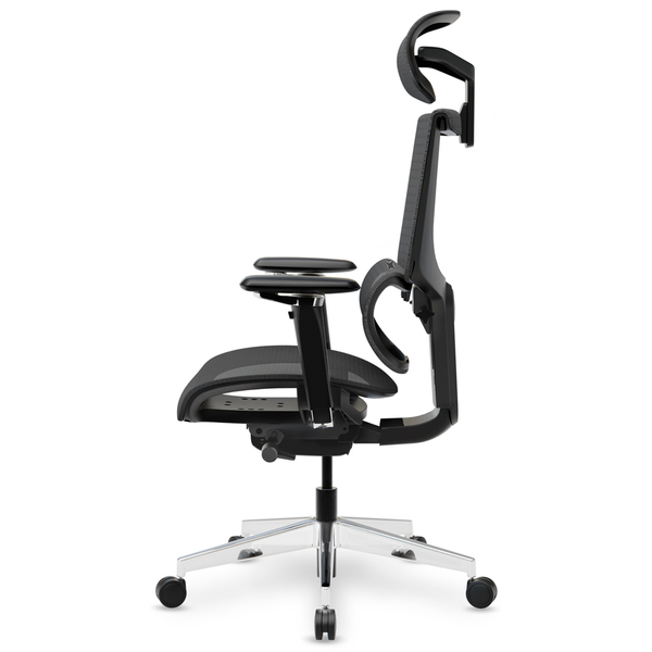 Крісло Mealux S8 Air Black (арт. HF-S8P M/B) - Pampik - 8