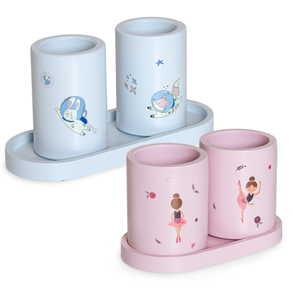 Набір з двох стаканів-органайзерів Cute Ballerina Pink - Pampik - 2