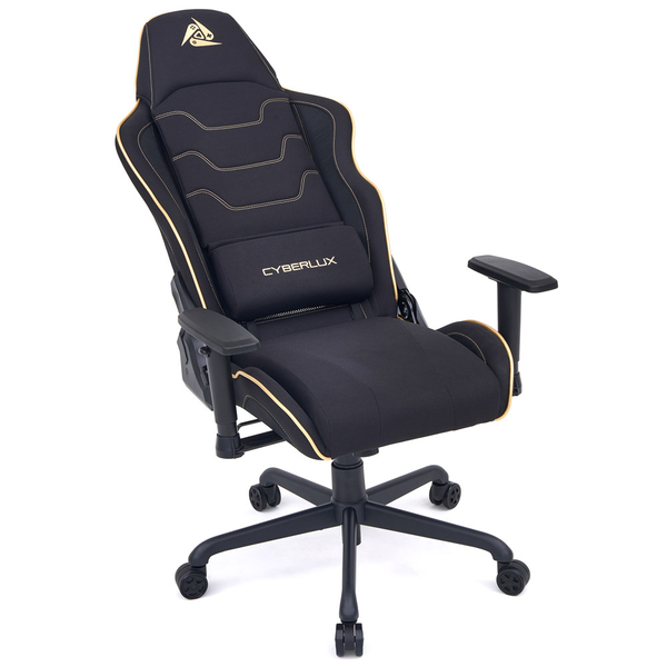 Геймерське крісло Cyberlux GM-6281-3 Black (арт. GM-6281-3 B) - оббивка еко шкіра + тканина / колір чорний (коробок 1 шт.) - Pampik - 6