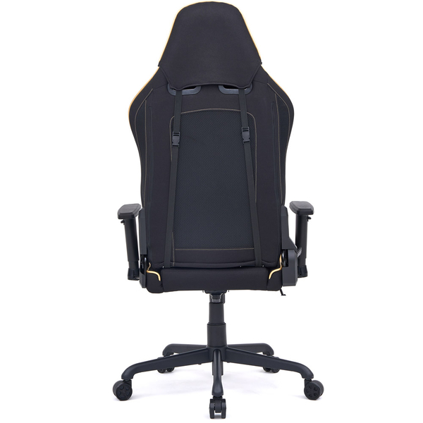 Геймерське крісло Cyberlux GM-6281-3 Black (арт. GM-6281-3 B) - оббивка еко шкіра + тканина / колір чорний (коробок 1 шт.) - Pampik - 2