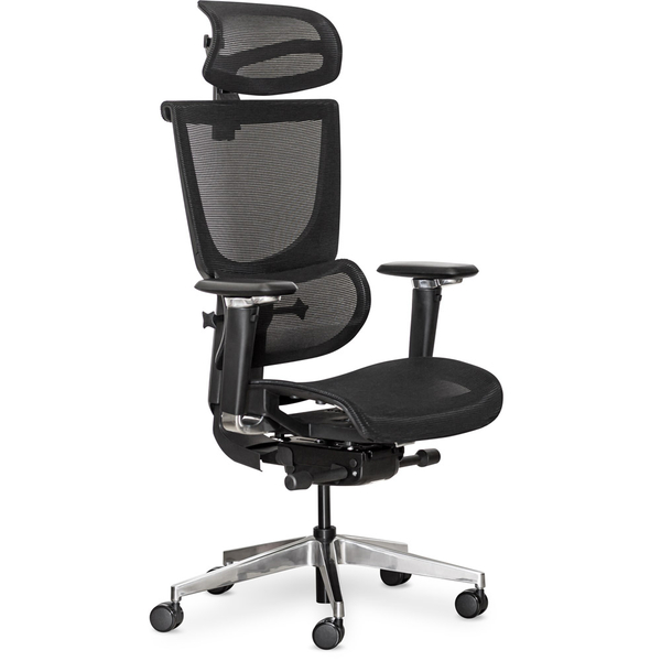 Крісло Mealux S8 Air Black (арт. HF-S8P M/B) - Pampik