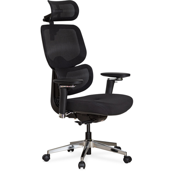 Крісло Mealux D2 Air Fabric Black (арт. HF-D2 F/B) - Pampik