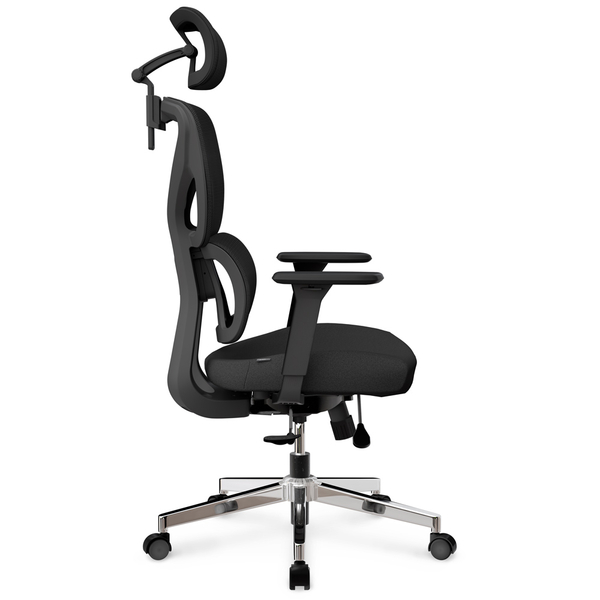 Крісло Mealux D1 Air Fabric Black (арт. HF-D1 F/B) - Pampik - 2