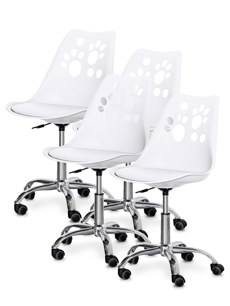 Комплект (4шт) дитяче крісло Evo-Kids Indigo White (арт H-232 W/W-Х4) - Pampik