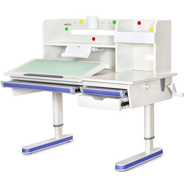 Дитячий стіл Mealux Montreal 2 WG з полицею (арт. BD-670-2 WG з полицею) - Pampik - 4