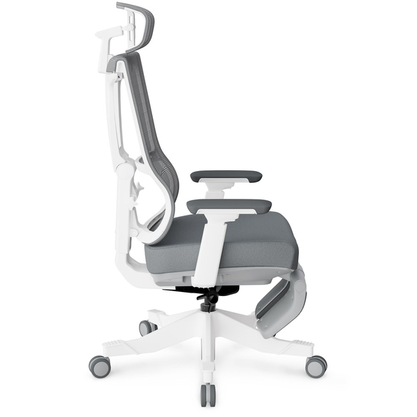 Кресло Mealux S6 Air Fabric Grey White (арт. HF-S6 F/GW) - Pampik - 9