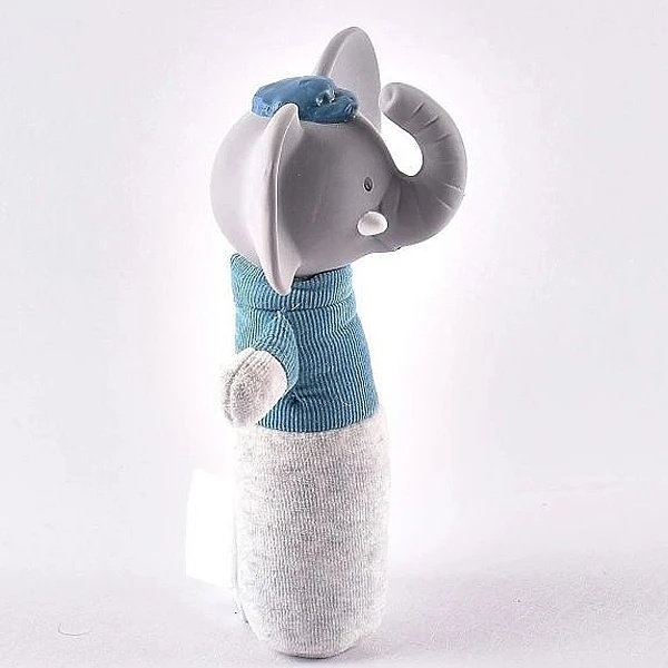 Мягкая погремушка-пищалка Tikiri 78103, синий (24958) - Pampik - 4