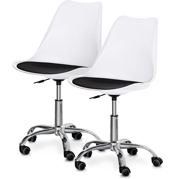 Комплект (2шт) крісло Evo-Kids Capri White / Black (арт H-231 W/B-Х2) - Pampik