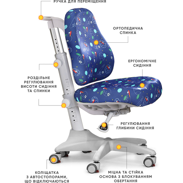 Крісло Mealux Match F gray base (арт.Y-528 F) - Pampik - 2