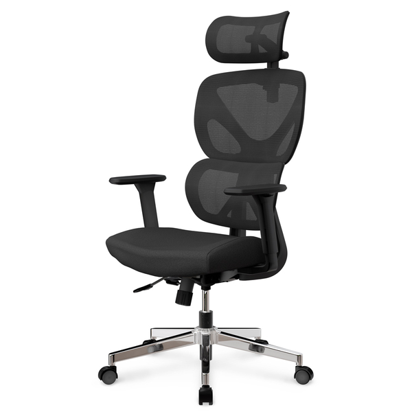 Крісло Mealux D1 Air Fabric Black (арт. HF-D1 F/B) - Pampik - 3