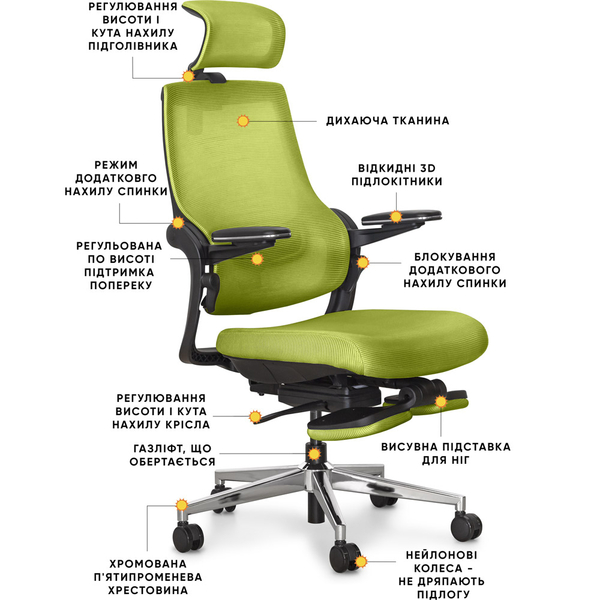 Офісне крісло Mealux Y-565 KZ (арт.Y-565 KZ) - Pampik - 2