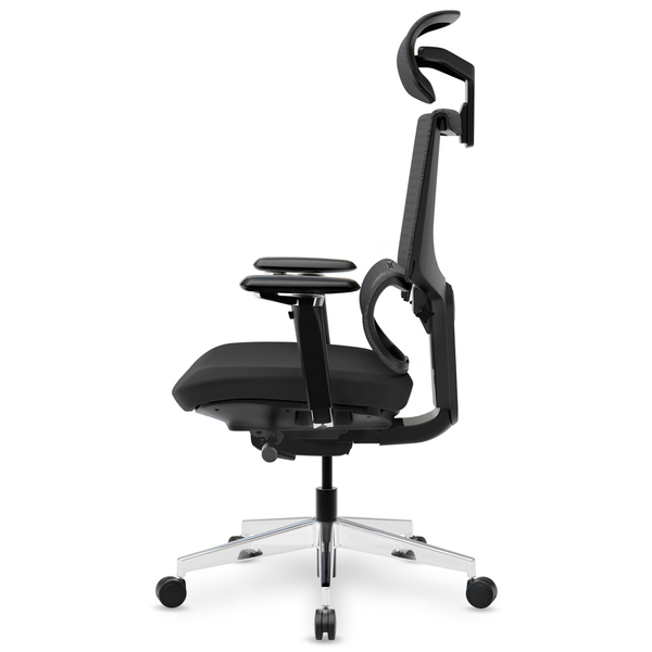 Крісло Mealux S8 Air Fabric Black (арт. HF-S8P F/B) - Pampik - 2