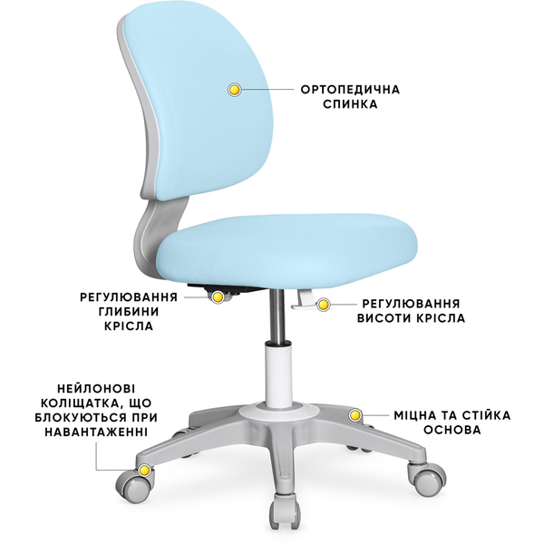 Дитяче крісло Evo-kids Limpi Blue (арт.Y-212 KBL) - Pampik - 2