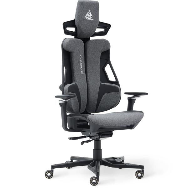 Геймерське крісло Cyberlux V10 Fabric Grey (арт. GM-V10 FG) - Pampik