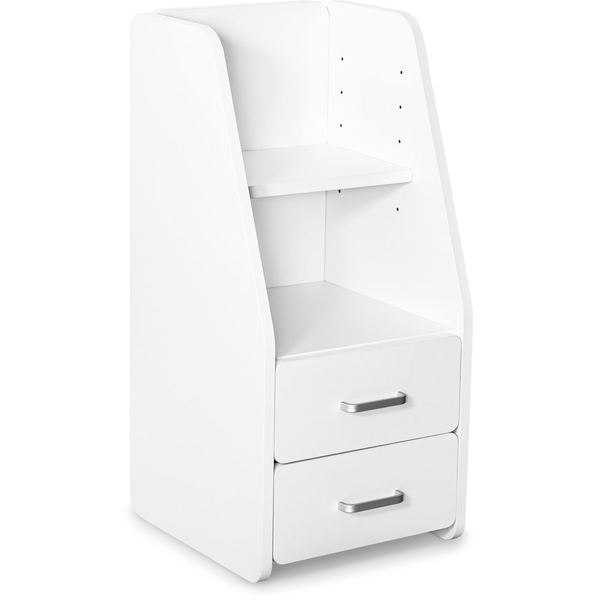 Тумбочка Mealux BD-C12 White с надстройкой (арт. BD-C12 W) - Pampik