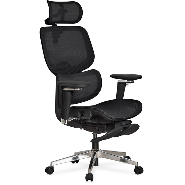 Крісло Mealux D2 Air Plus Black (арт. HF-D2 Plus M/B) - Pampik