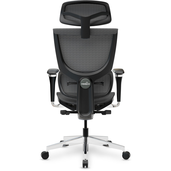 Крісло Mealux S8 Air Black (арт. HF-S8P M/B) - Pampik - 5