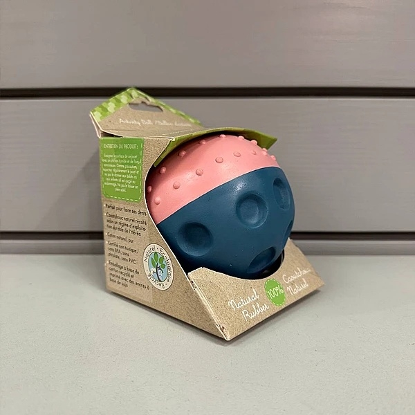 Прорезыватель Tikiri 77316 Мяч, каучук, розовый (24980) - Pampik - 2