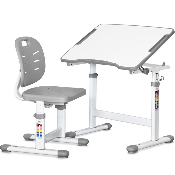 Комплект Evo-kids (стіл+стіл) Evo-07 Ergo Grey (арт. Evo-07 Ergo G) - Pampik