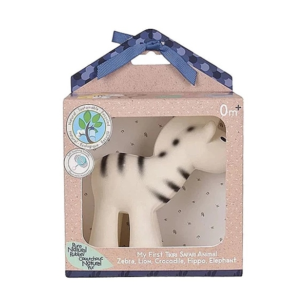 Брязкальце-прорізувач Tikiri 96005, каучук, білий (22570) - Pampik - 5