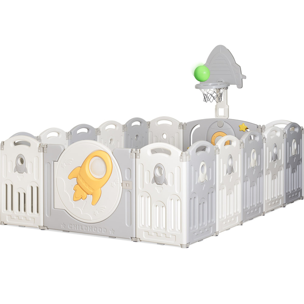 Манеж для детей Mealux Hiro (арт. KD-C102 White) - Pampik